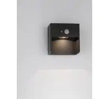 Aplica LED Nova Luce Marta, 1W, antracit, on-off, solar, senzor, IP65