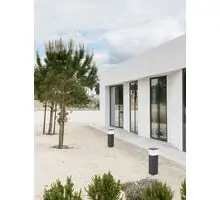 Stalp mic Nova Luce Ferron, 1xE27, gri inchis, IP65