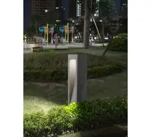 Stalp mediu LED Nova Luce Barco, 6W, gri, IP65