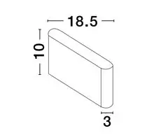 Aplica LED Nova Luce Soho, 2x5W, gri inchis, IP54
