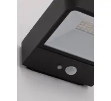 Aplica LED Nova Luce Trendo, 2W, antracit, on-off, solar, senzor, IP65