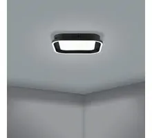 Plafoniera LED Eglo Calagrano, 21W, alb-negru, dimabil, telecomanda