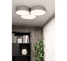 Plafoniera LED Eglo Barbano-Z, 22.5W, alb-gri, dimabil, telecomanda, Smart control App