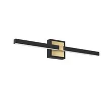 Aplica LED Eglo Peguera, 11W, alb-lemn natur-negru