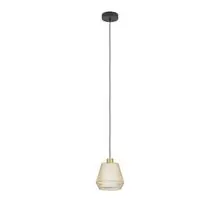 Pendul Eglo Ciudadela, 1xE27, alb-auriu-negru