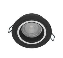 Spot fix LED Eglo Carosso-Z, 5W, negru, dimabil, telecomanda, rotund, Smart control App