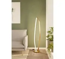 Lampadar LED Eglo Vallerosa, 25.2W, alb-auriu