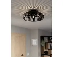 Plafoniera Eglo Mogano 3, 1xE27, Ø430, negru