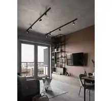 Spot sina, Nova Luce Pongo, 1xGU10, 108x54x56mm, negru-auriu, 3 circuite