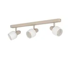 Plafoniera Eglo Corato, 3xE14, alb-bej