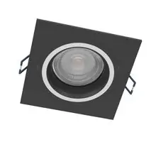 Spot fix LED Eglo Carosso-Z, 5W, negru, dimabil, telecomanda, patrat, Smart control App