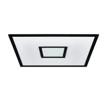 Plafoniera LED Eglo Bordonara, 21.5W, alb-negru, dimabil, telecomanda