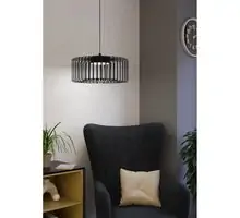 Pendul LED Eglo Ginestrone-Z, 22W, alb-negru, dimabil, telecomanda, Smart control App