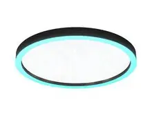 Plafoniera LED Eglo Genovese-Z, 34.5W, alb-negru, dimabil, telecomanda, Smart control App