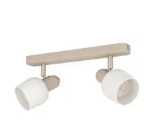 Plafoniera Eglo Corato, 2xE14, alb-bej