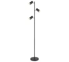 Lampadar Globo Lighting Robby, 3xGU10, crom-negru, on/off