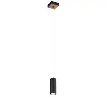 Pendul Globo Lighting Robby, 1xGU10, negru-lemn