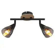 Aplica Globo Lighting Mubby, 2xE14, fumuriu-negru