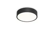 Plafoniera LED Ideal Lux Ray, 13W, negru, on/off CCT