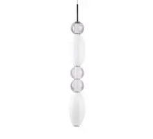 Pendul LED Ideal Lux Lumiere, 39W, alb-crom-opal-transparent