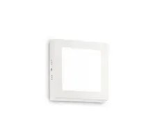 Plafoniera LED Ideal Lux Universal Square, 13.5W, alb, on/off CCT