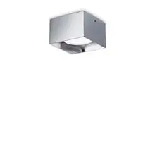 Plafoniera LED Ideal Lux Spike, 15W, patrat, crom