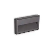 Spot trepte/pardoseli LED, Ideal Lux Febe, 6W, 4000K, 225x35x130mm, antracit, IP65, 322285