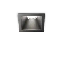 Spot fix, incastrat LED, Ideal Lux Game Trim Square, 11W, 3000K, 84x84x120mm, negru, IP65, 327761
