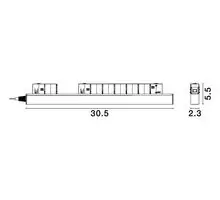 Driver pe sina magnetica Nova Luce Breda Flexible, 200W, negru