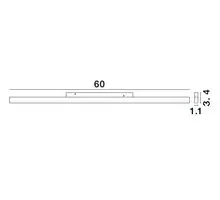 Corp iluminat LED sina magnetica Nova Luce Ultra Slim, 25W, 4000K, negru