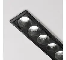 Corp de iluminat LED COB, incastrat, Ideal Lux Lika Slim, 19W, 3000K, 236x28x40mm, negru, 305837