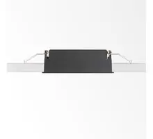 Corp de iluminat LED COB, incastrat, Ideal Lux Lika Slim, 10W, 3000K, 122x28x40mm, negru, 305813