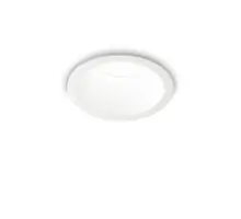 Spot fix, incastrat LED, Ideal Lux Game Trim Round, 11W, 3000K, 85x80mm, alb, IP65, 313191