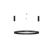Sina magnetica LED suspendata Nova Luce Breda Flexible Sonik, 100W, D120, negru