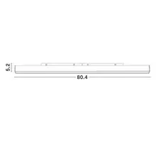 Corp iluminat LED sina magnetica Nova Luce Magnetic, 42W, 3000K, dimabil, negru
