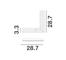 Conector Q sina magnetica incastrata Nova Luce Planet, negru