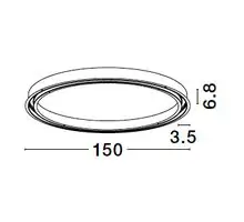 Sina magnetica incastrata Nova Luce Breda Flexible React, D150, negru