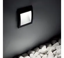 Spot LED trepte/pardoseli, Ideal Lux Wire, 1.5W, 3000K, 90x90x60mm, antracit, IP65, 255521