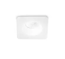 Spot fix LED, incastrat, Ideal Lux Room, 8W, 3000K, 100x83mm, alb, IP65, 252049