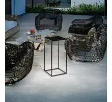 Lampadar LED pentru gradina, Ideal Lux Ipotesi, 16W, 3000K, 350x350x730mm, negru, IP44, 282251