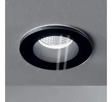 Spot fix LED, incastrat, Ideal Lux Room, 8W, 3000K, negru, IP65, 252032