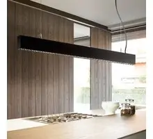 Profil LED integrat, Ideal Lux Steel Accent, 36W, 3000K, 1070x35x80mm, negru, 267142
