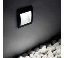 Spot LED trepte/pardoseli, Ideal Lux Wire, 1.5W, 3000K, 90x90x60mm, antracit, IP65, 255521