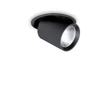 Spot mobil LED, incastrat, Ideal Lux Nova, 30W, 3000K, 150x138mm, negru, 248196