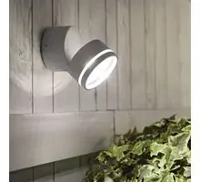 Aplica LED, exterior, Ideal Lux Omega, 7W, 4000K, 90xmm, alb, IP54, 285481