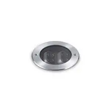 Spot pardoseli, exterior, Ideal Lux Taurus, 6W, 3000K, 100x121mm, crom, IP67, 277004