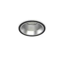 Spot fix LED, incastrat, Ideal Lux Off, 15W, 3000K, 110x76mm, negru, IP54, 266558