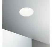 Spot fix incastrat Ideal Lux Samba, 1xGU10, 100mm, gips, alb, IP20, 150307
