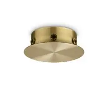 Baza circulara, magnetica, Ideal Lux, 125x40mm, auriu, 307084