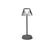 Veioza LED, exterior, Ideal Lux Lolita, 2.8W, 3000K, 125x345mm, gri, IP54, 286730